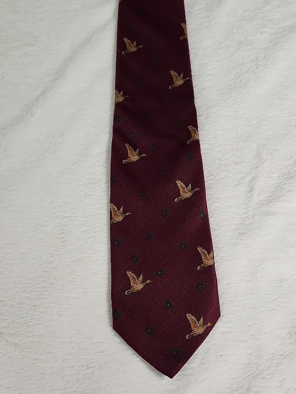 Vintage 1980's Silk Duck Tie